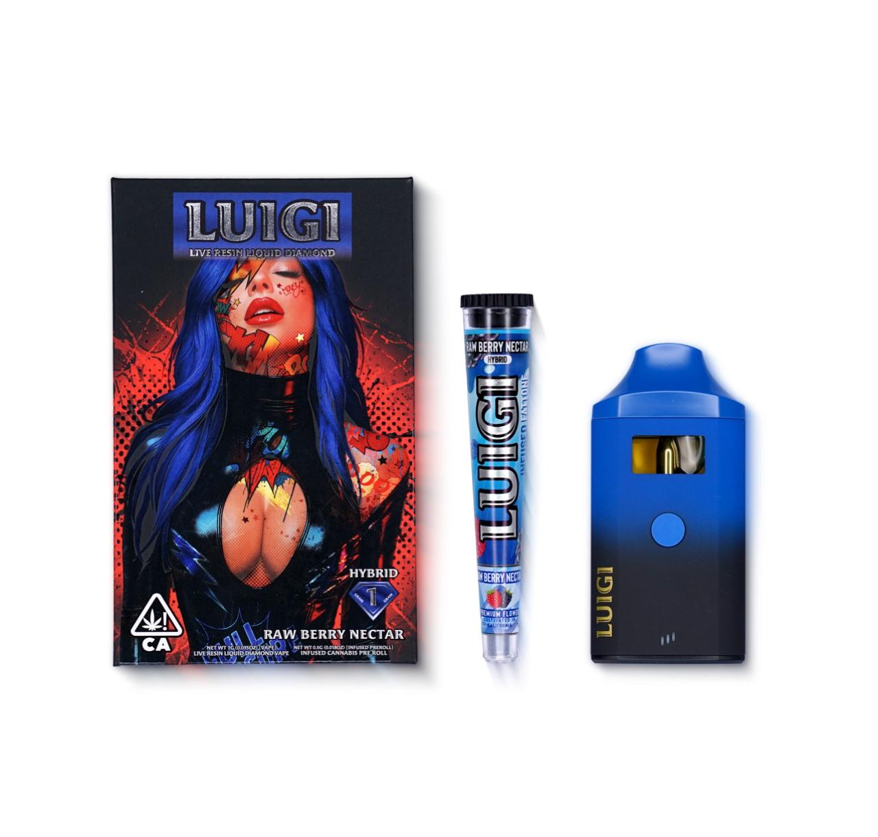 Raw Berry Nectar Luigi Disposable Vape