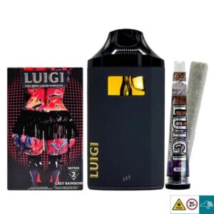 Grey Rainbow Luigi Disposable vape